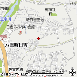 島根県松江市八雲町日吉145-6周辺の地図