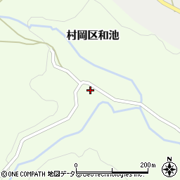 兵庫県美方郡香美町村岡区和池208周辺の地図