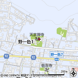 天衣禅寺周辺の地図