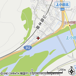 兵庫県養父市八鹿町上小田167周辺の地図