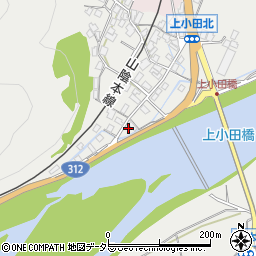 兵庫県養父市八鹿町上小田196周辺の地図