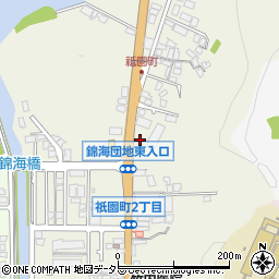 鳥取県米子市祇園町周辺の地図