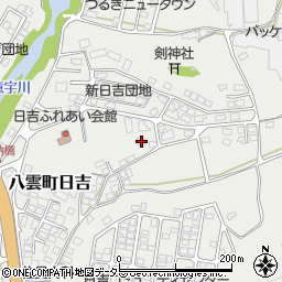 島根県松江市八雲町日吉145周辺の地図