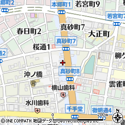 岐阜真砂郵便局周辺の地図