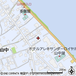 東京放送山中荘周辺の地図