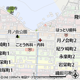岐阜県岐阜市月ノ会町周辺の地図