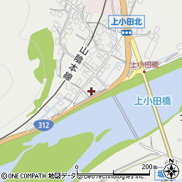 兵庫県養父市八鹿町上小田200周辺の地図