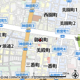 岐阜県岐阜市御浪町周辺の地図