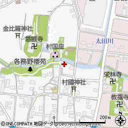 宮の前公民館周辺の地図