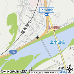 兵庫県養父市八鹿町上小田307周辺の地図