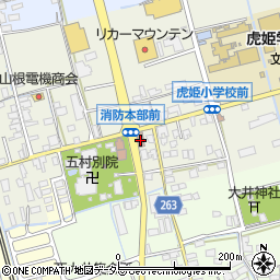 虎姫郵便局周辺の地図