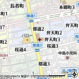 岐阜市役所保健所　地域保健課周辺の地図