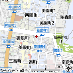 岐阜若宮郵便局周辺の地図