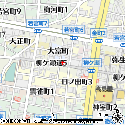 岐阜県岐阜市柳ケ瀬通5丁目3周辺の地図