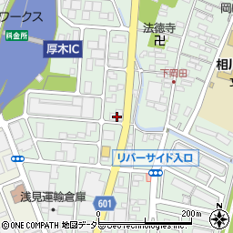 神奈川県厚木市岡田3143周辺の地図