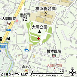 神奈川県横浜市南区大岡2丁目25周辺の地図
