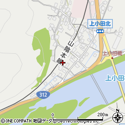 兵庫県養父市八鹿町上小田205周辺の地図