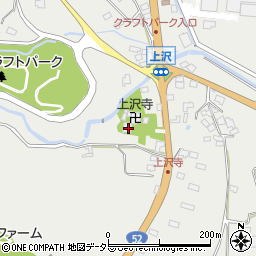 上沢寺周辺の地図