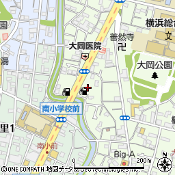 神奈川県横浜市南区大岡2丁目17周辺の地図