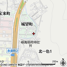 篠田荘周辺の地図