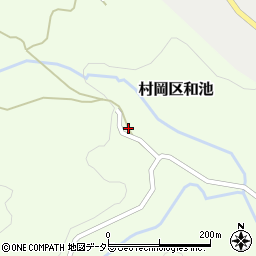 兵庫県美方郡香美町村岡区和池250周辺の地図
