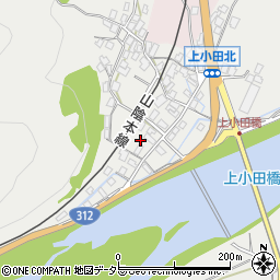 兵庫県養父市八鹿町上小田206周辺の地図