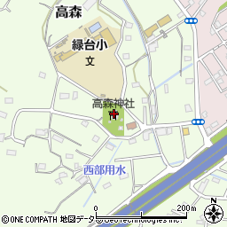 高森神社周辺の地図