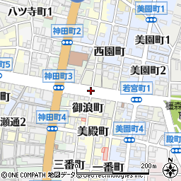 岐阜県岐阜市若宮町周辺の地図