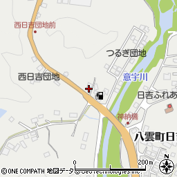 島根県松江市八雲町日吉281-10周辺の地図