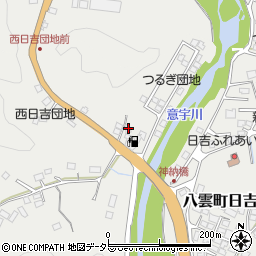 島根県松江市八雲町日吉281-3周辺の地図