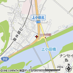 兵庫県養父市八鹿町上小田313-1周辺の地図