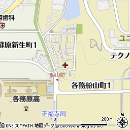 岐阜県各務原市各務船山町1丁目110周辺の地図