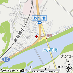 兵庫県養父市八鹿町上小田315周辺の地図
