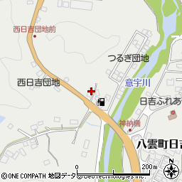島根県松江市八雲町日吉281周辺の地図