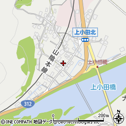 兵庫県養父市八鹿町上小田300周辺の地図