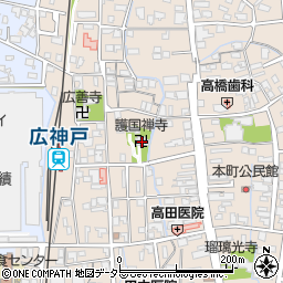 護国禅寺周辺の地図