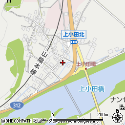 兵庫県養父市八鹿町上小田317周辺の地図