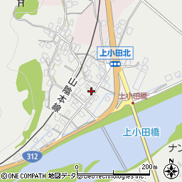 兵庫県養父市八鹿町上小田320周辺の地図