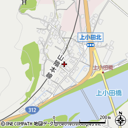 兵庫県養父市八鹿町上小田299-2周辺の地図
