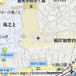 神奈川県横浜市中区根岸加曽台8-11周辺の地図