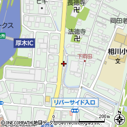 神奈川県厚木市岡田5丁目19周辺の地図