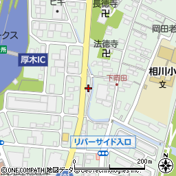 神奈川県厚木市岡田5丁目19-23周辺の地図