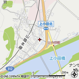 兵庫県養父市八鹿町上小田316周辺の地図