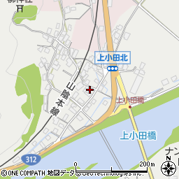 兵庫県養父市八鹿町上小田322周辺の地図