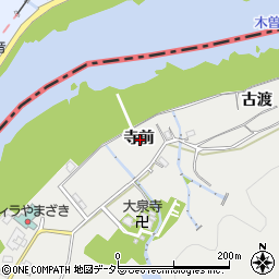 愛知県犬山市栗栖寺前周辺の地図