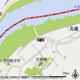 愛知県犬山市栗栖（寺前）周辺の地図