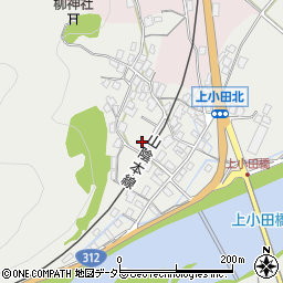 兵庫県養父市八鹿町上小田周辺の地図