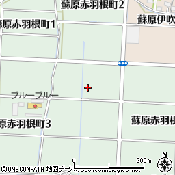 岐阜県各務原市蘇原赤羽根町周辺の地図