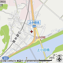 兵庫県養父市八鹿町上小田508-1周辺の地図