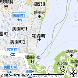 岐阜県岐阜市粕森町周辺の地図